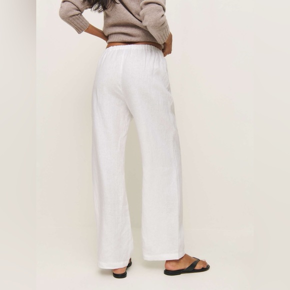 Reformation Olina Linen Pant In White, brand new, never worn, no flaws. - Picture 8 of 16